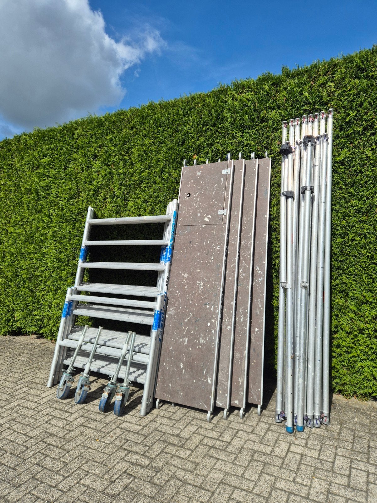 mooi aluminium rolsteiger asc 10.20 werkhoogte, Ophalen, Gebruikt, Rolsteiger of Kamersteiger, 5 meter of hoger