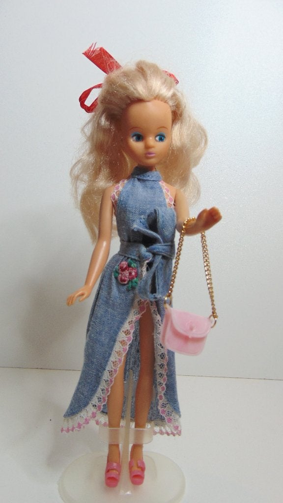 Daisy mary quant popje in jeans outfit Denimgradt, Ophalen of Verzenden, Gebruikt, Pop