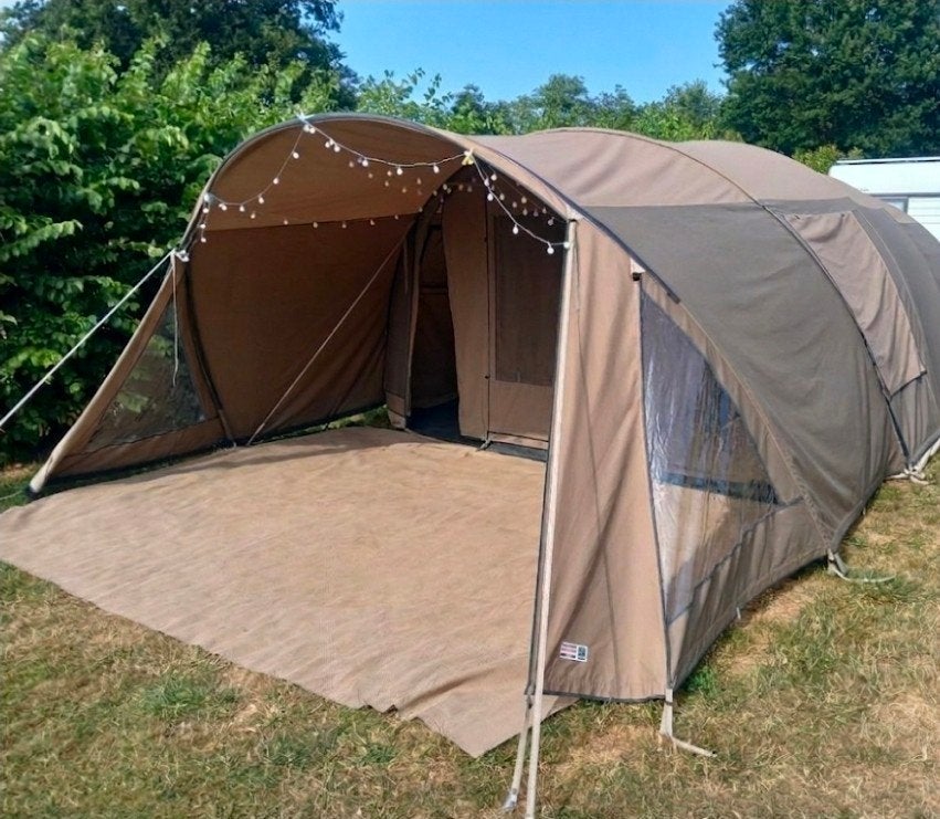 De Falco Havik 4600 tent 6 p incl. bagagewagen & inventaris, Ophalen of Verzenden, Gebruikt, Tot en met 6