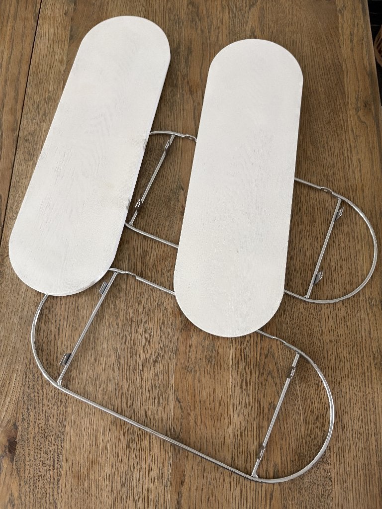 Sostrene Grene Wandrek wit met chrome frame, Ophalen of Verzenden, Zo goed als nieuw