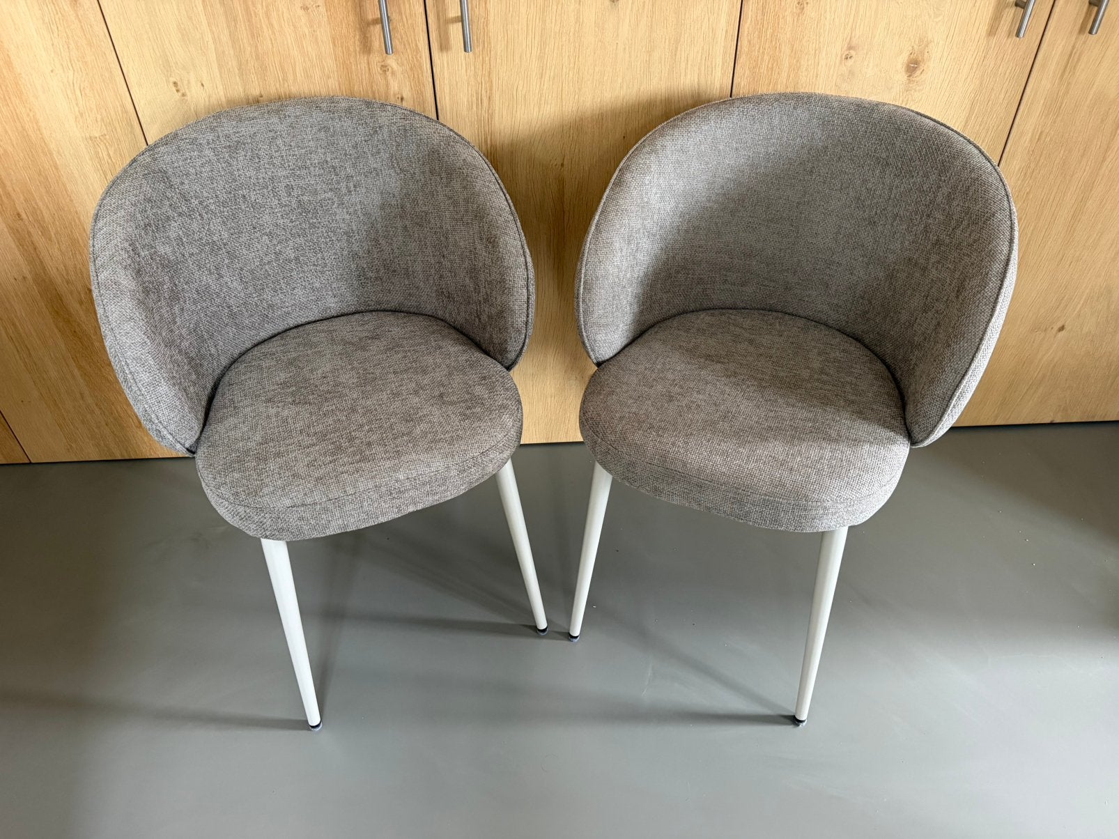 8x fonQ Chenno beige eetkamerstoelen, nieuw in doos, Ophalen, Overige kleuren, Nieuw, Metaal
