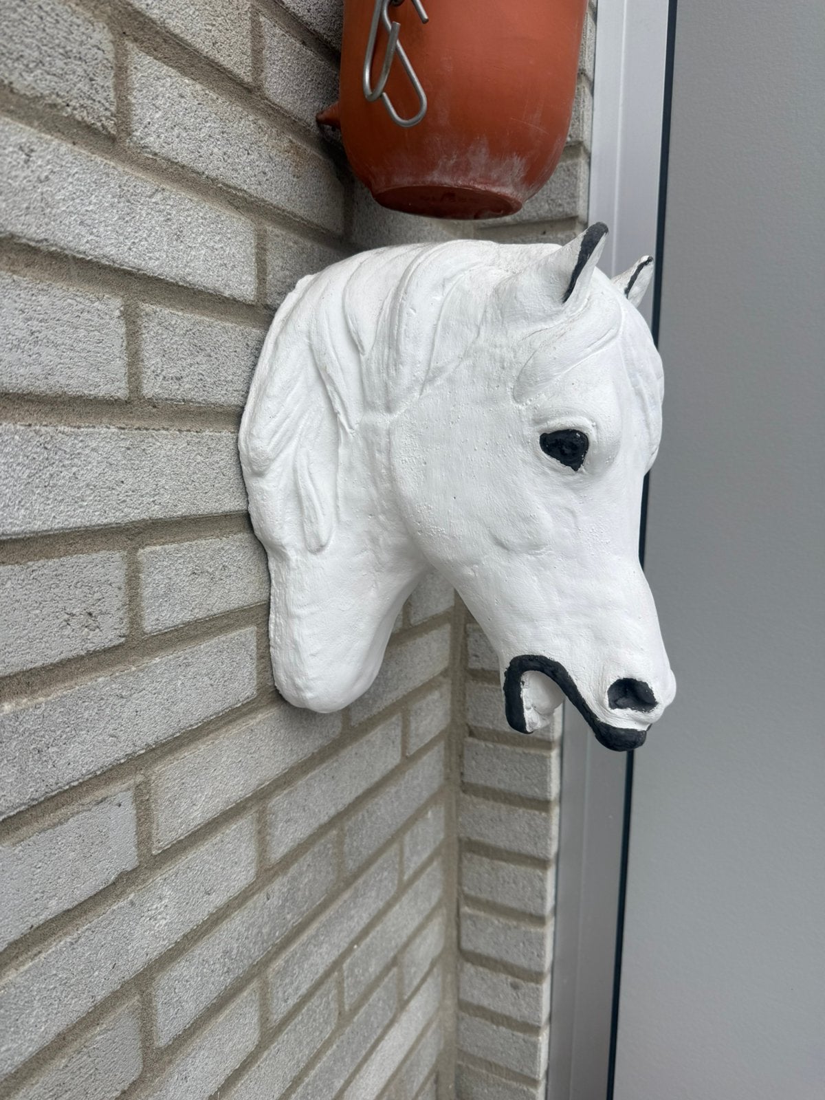 Zwaar gipsen paardenhoofd, Ophalen, Zo goed als nieuw
