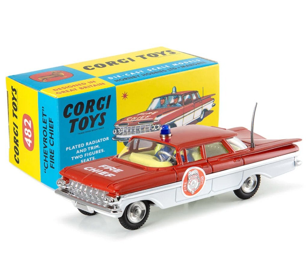 Chevrolet Fire Chief brandweer schaal 1/50 CORGI NEW ref 482, Verzenden, Nieuw, Auto, Corgi