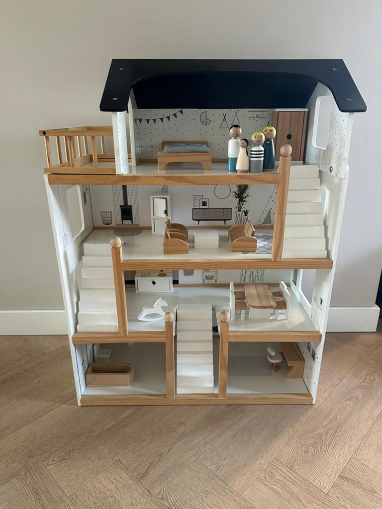 Houten poppenhuis Petite Amelie, Ophalen, Gebruikt, Poppenhuis