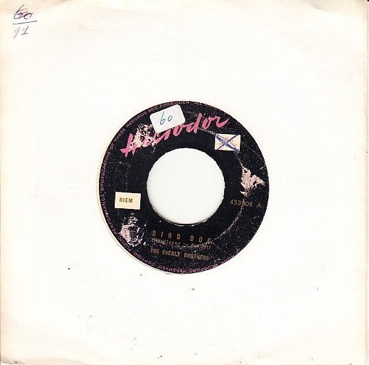 the everly brothers - bird dog / devoted to you  (1958), Gebruikt, 7 inch, Single, Ophalen of Verzenden