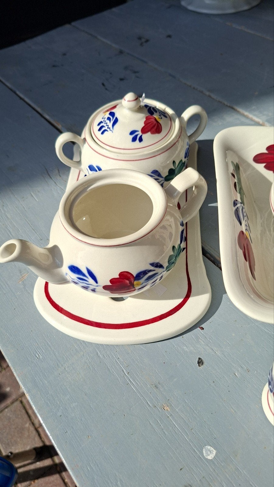 Boerenbont servies - diverse onderdelen, Ophalen, Gebruikt, Keramiek, Landelijk/Boerenbont