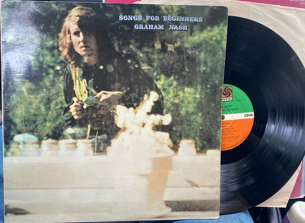 Graham Nash lp songs for beginners, Ophalen of Verzenden, Zo goed als nieuw, 12 inch, Poprock