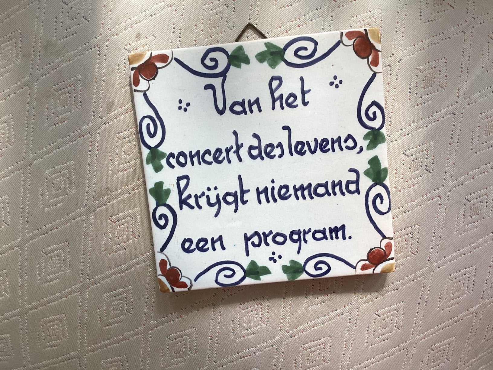 Van het concert des leven krijgt niemand een program, Antiek en Kunst, Ophalen of Verzenden