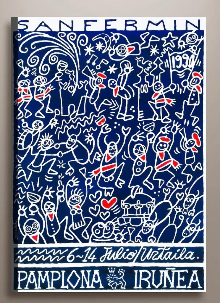 Poster Pamplona Irunea. San Fermin. Stierenvechten., Rechthoekig Staand, Deurposter of groter, Nieuw, Ophalen of Verzenden