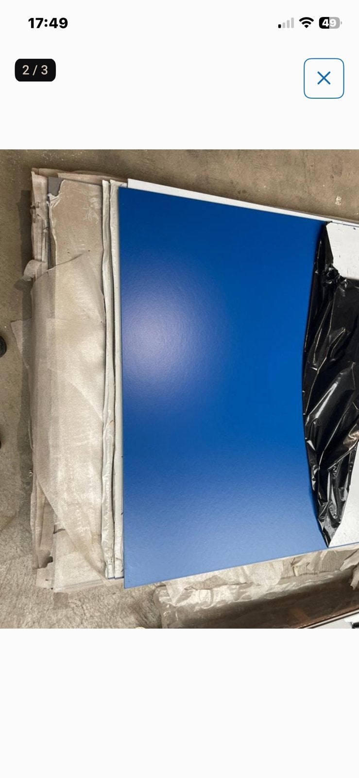 11 Rockpanel platen blauw 8 mm, Ophalen of Verzenden, Zo goed als nieuw
