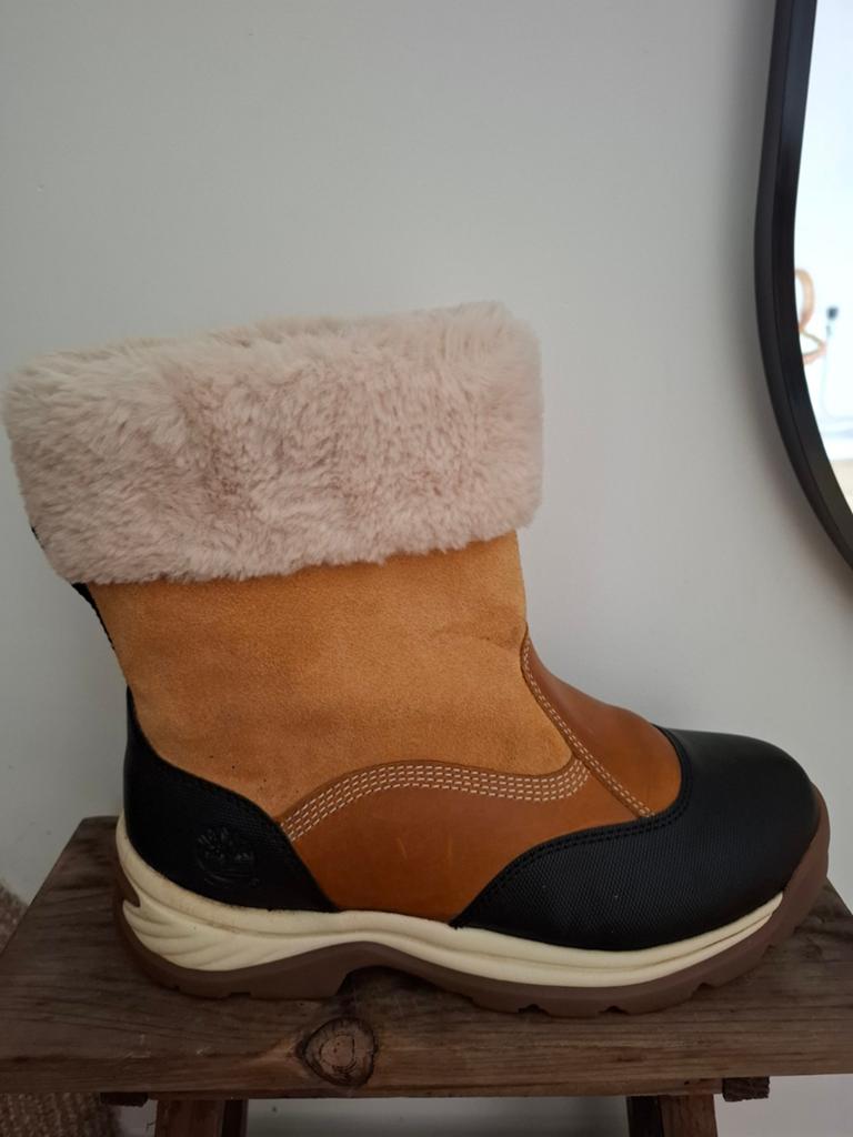 Timberland laarzen leer maat 39, Ophalen, Bruin, Lage of Enkellaarzen, Zo goed als nieuw