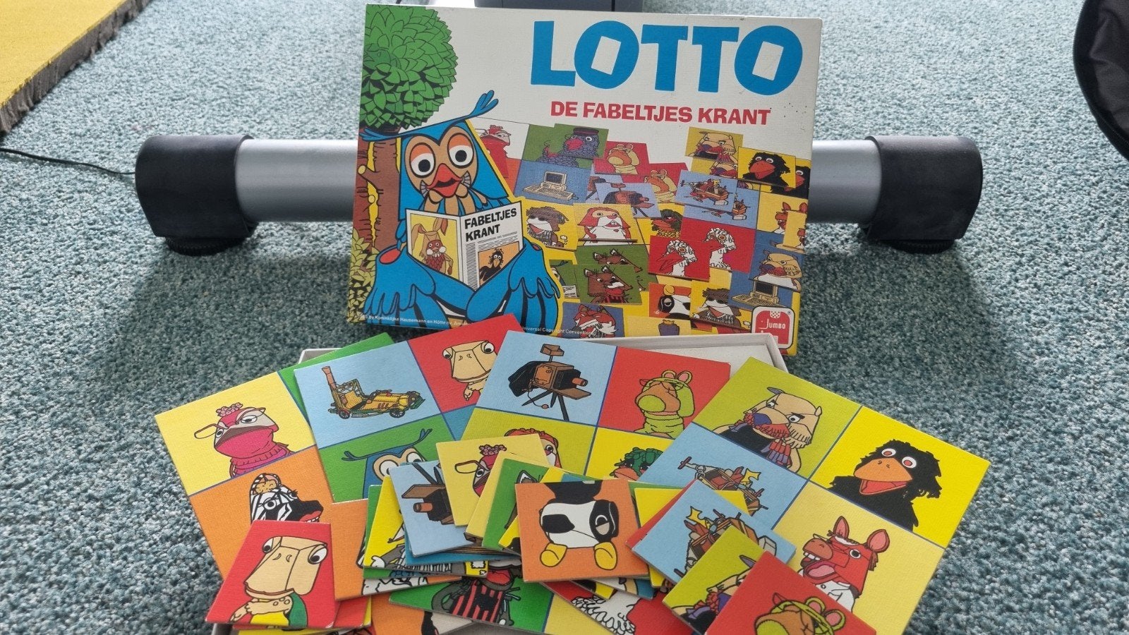 Bingo De Fabeltjeskrant - Vintage Gezelschapsspel, Ophalen of Verzenden, Gebruikt