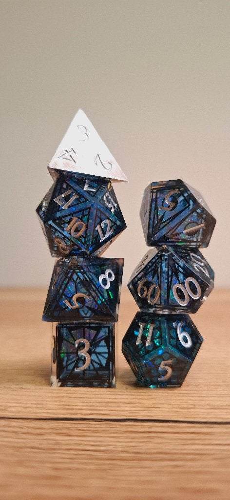 D&D RPG glas in lood patroon