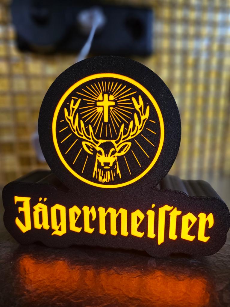 Jagermeister lamp, Ophalen of Verzenden, Nieuw, Lichtbak of (neon) lamp