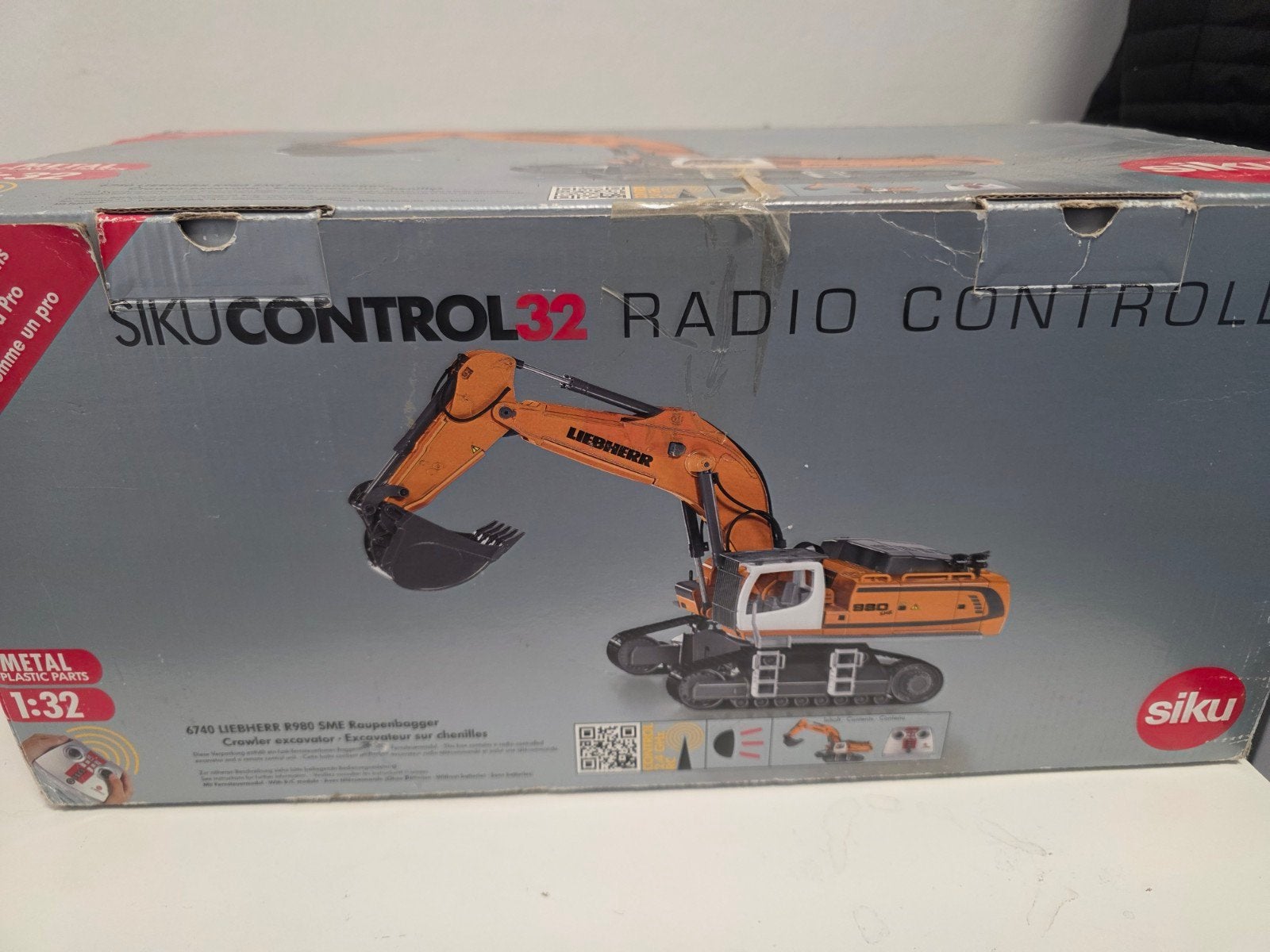 Siku Control 32 Liebherr R980 SME Rupsgraafmachine RC, Ophalen of Verzenden, Zo goed als nieuw, Overige typen, SIKU