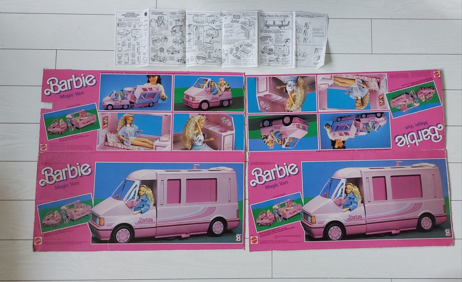 Vintage Barbie Magic Van Camper met accessoires, Ophalen of Verzenden, Gebruikt, Overige typen