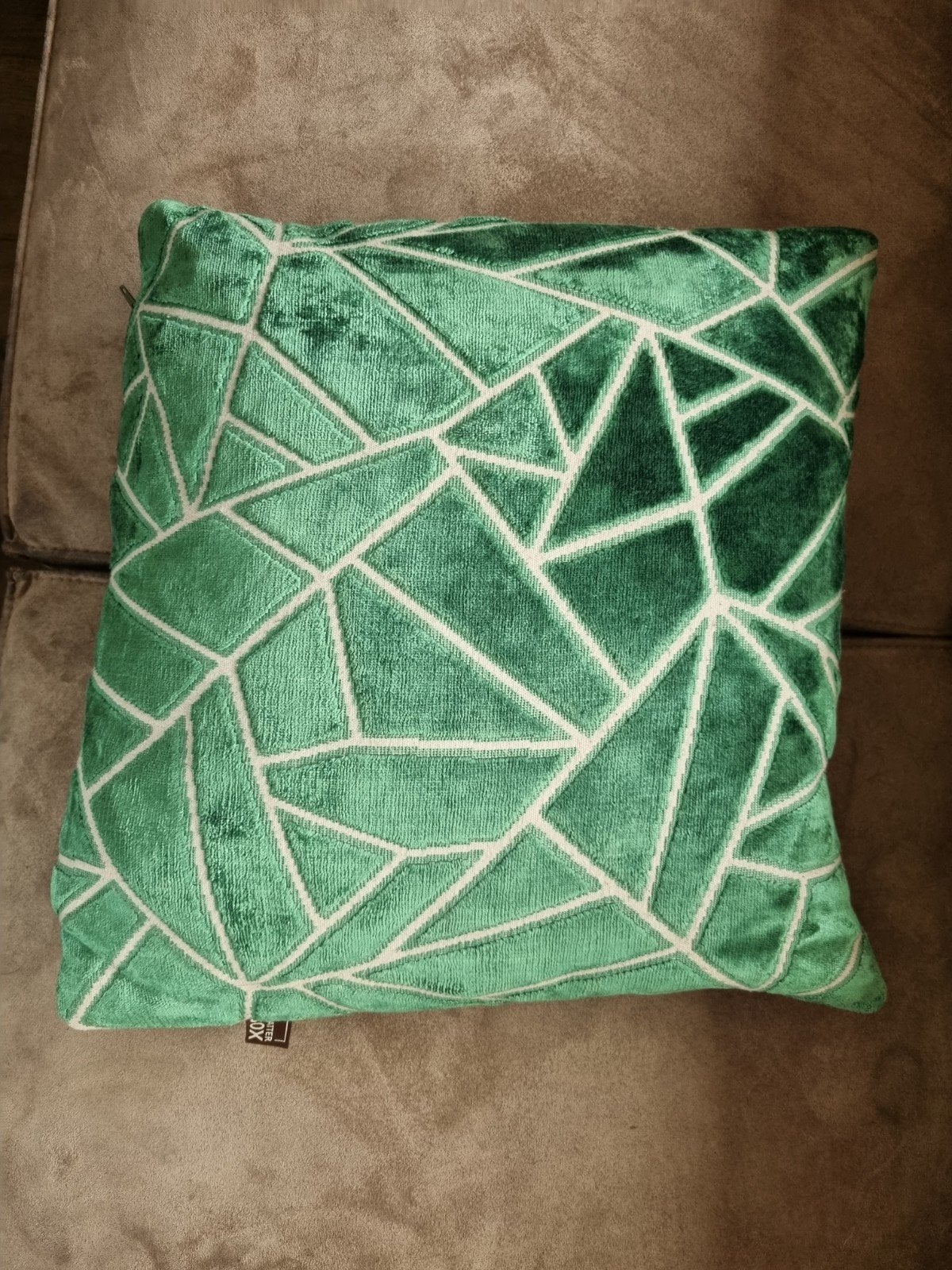 Luxe Scatter Box kussen 40x40 - Zo goed als nieuw, Overige merken, Met print, Vierkant, Ophalen of Verzenden