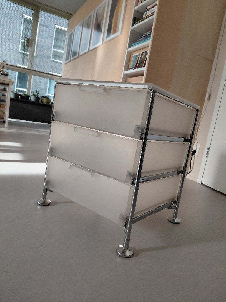 Kartell Mobil ladekast ladeblok, Ophalen, Minder dan 50 cm, Gebruikt, 3 of 4 laden