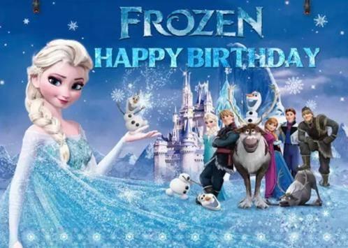 PAKKET Frozen versieringen, NIEUW! VERJAARDAG, THEMAFEEST!, Verzenden, Nieuw, Versiering, Verjaardag