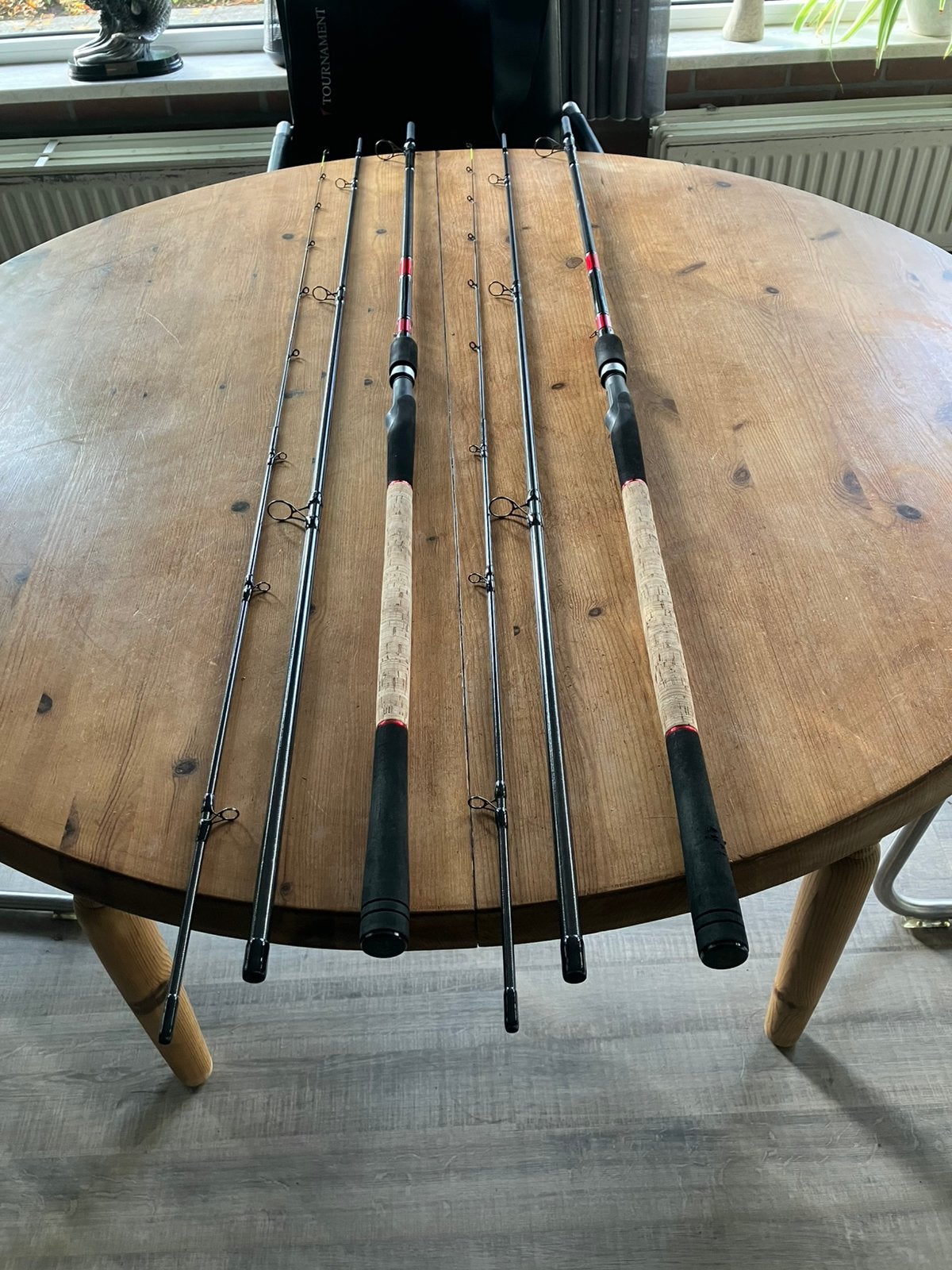 2 x daiwa tournament, Watersport en Boten, Hengelsport | Karpervissen, Ophalen, Zo goed als nieuw, Werphengel