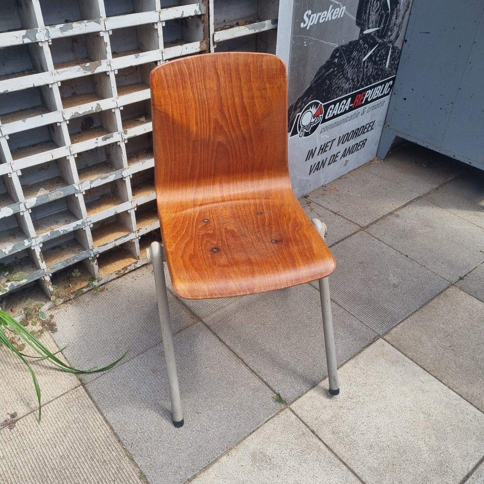 Leuk vintage stoel van Thur op seat, Ophalen, Gebruikt, Bruin, Eén