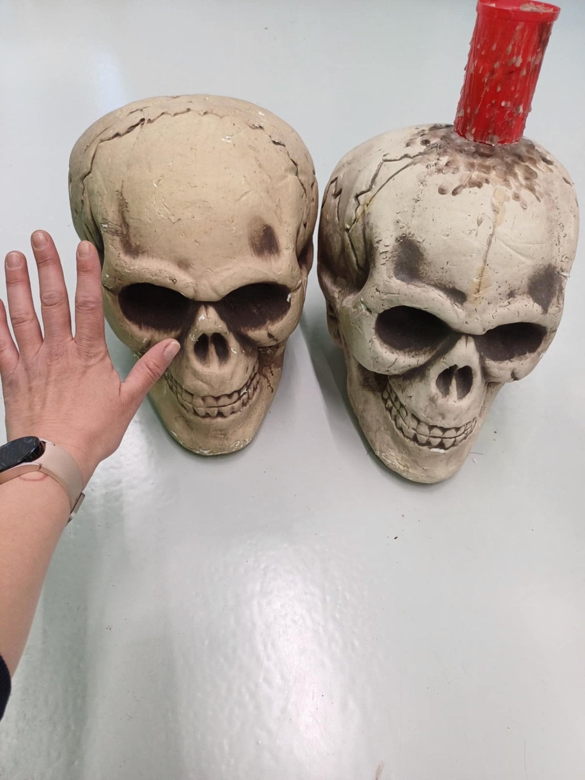 Halloween Decoratie Set: Body Bags, Verlichting, Spinnenwebb, Gebruikt, Overige thema's, Meerkleurig, Ophalen of Verzenden