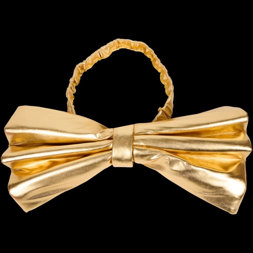 8 Gouden stoelstrikken, Ophalen of Verzenden, Zo goed als nieuw, Versiering, Geboorte of Huwelijk