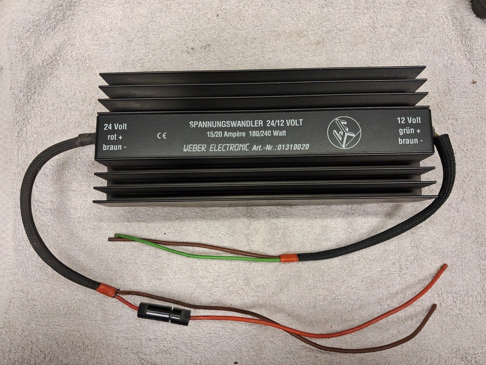 Omvormer 24v naar 12v 180/240Watt, Ophalen of Verzenden