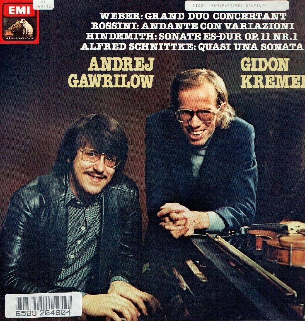 Andrej Gawrilow Gidon Kremer Werke fur violine und klavier, Kamermuziek, Verzenden, Zo goed als nieuw, 12 inch