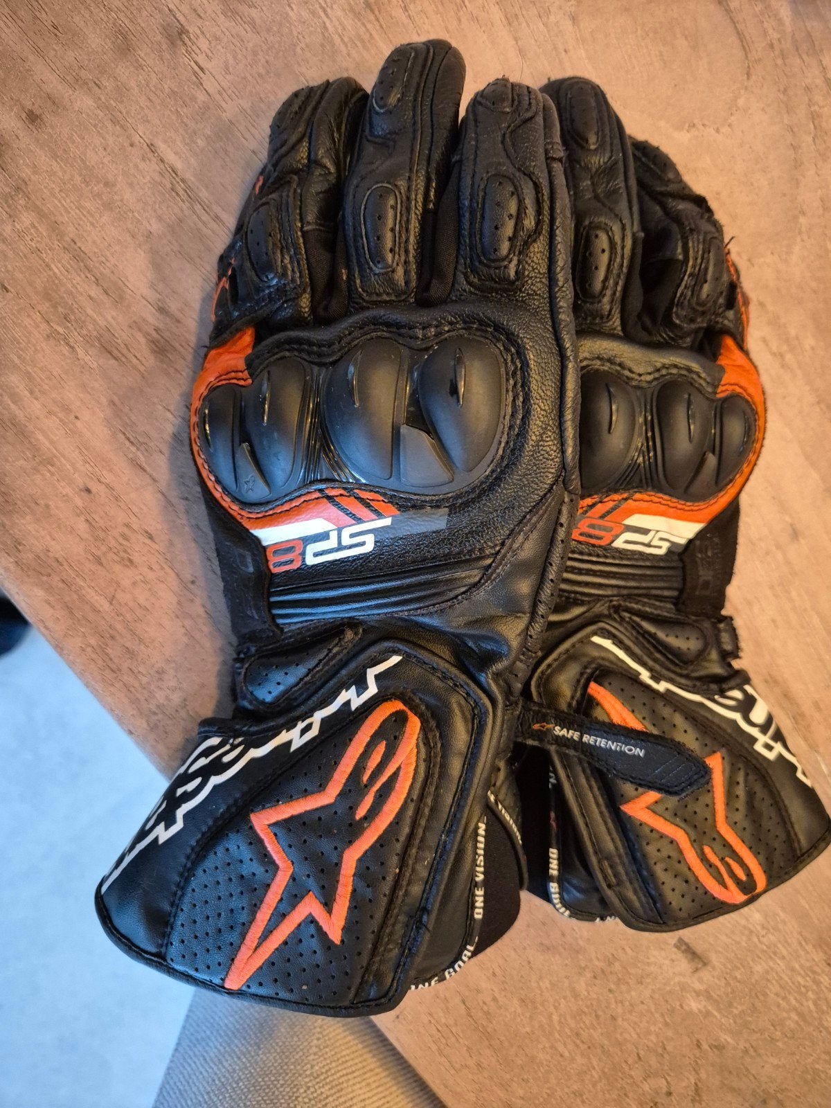 Alpinestars SP-8 V3 maat S Race Handschoenen met DFS Protect, Ophalen of Verzenden, Tweedehands, Handschoenen