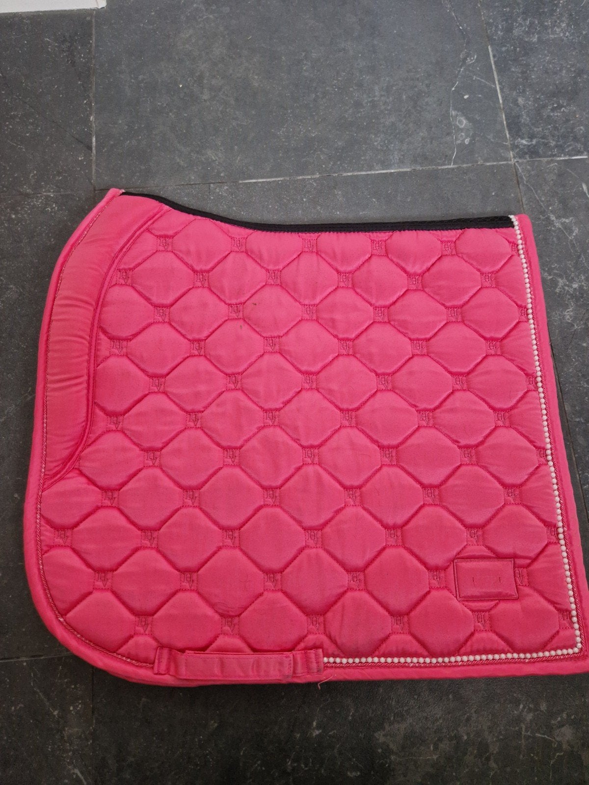 Hv Polo Dressuur dekje Full - Roze, Full (L), Gebruikt, Dressuurdekje, Ophalen of Verzenden