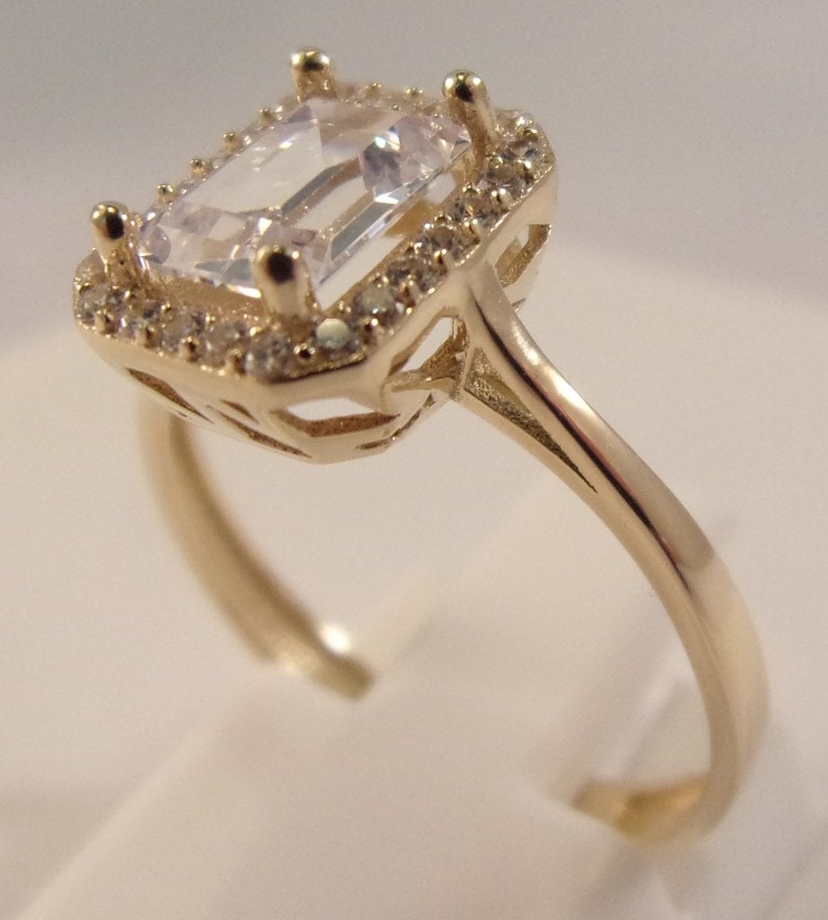 Trouwring - verlovingsring - damesring, 14 karaat goud, Sieraden, Tassen en Uiterlijk, Ringen, Verzenden, Zo goed als nieuw, 17 tot 18