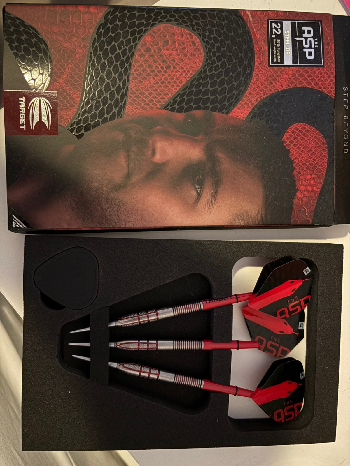 Target Nathan Aspinall G2 swisspoints darts, Sport en Fitness, Darts, Ophalen of Verzenden, Zo goed als nieuw, Pijlen
