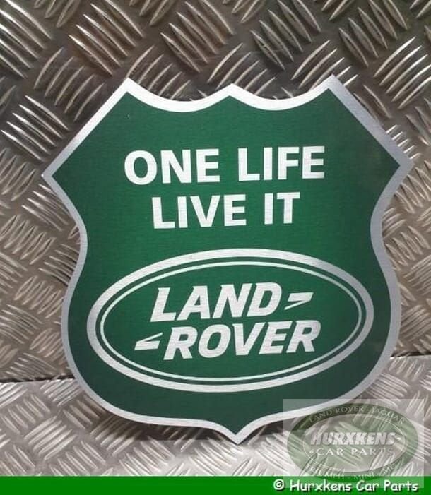 Bord one life live it-klein, Land Rover, -, -, Nieuw