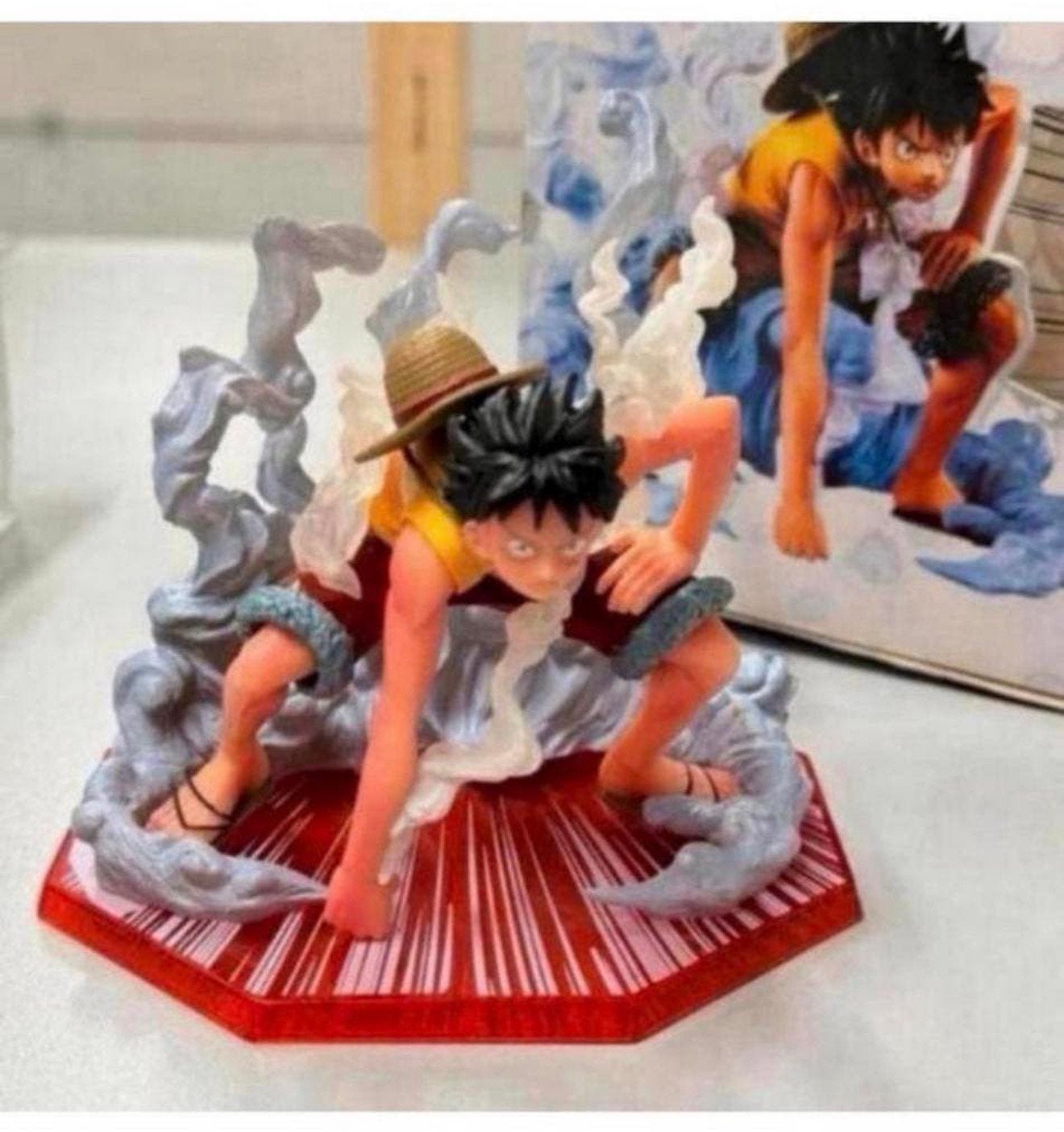 Anime One Piece Monkey D Luffy Gear 2nd Jet Squat Steam, Nieuw, Ophalen of Verzenden, H, H
