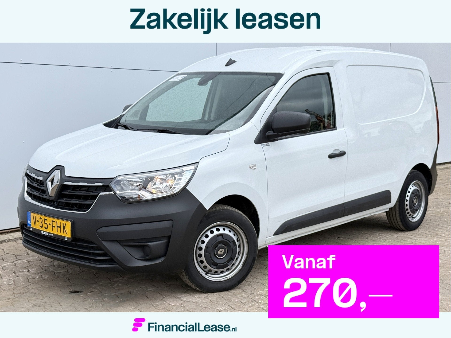 Renault Kangoo 1.5 dCi 75pk L1 Airco Cruise control Parkeers, Voorwielaandrijving, Stof, Gebruikt, Zwart