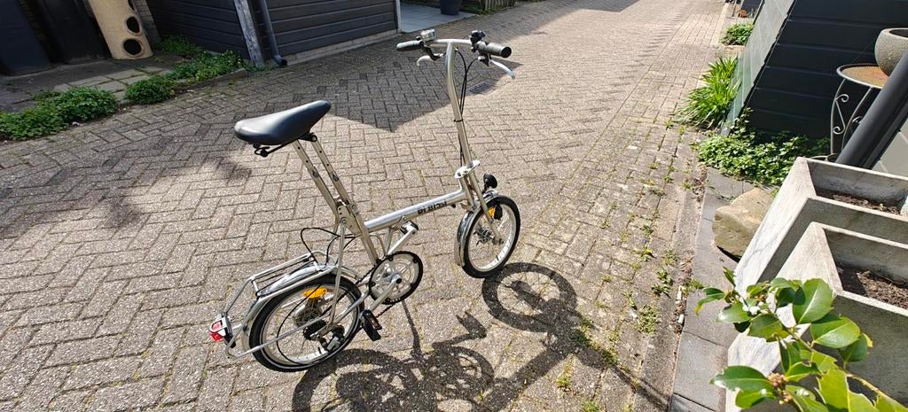 Di Blasi RVS vouwfiets - in nieuwstaat, Fietsen en Brommers, Fietsen | Vouwfietsen, Ophalen of Verzenden