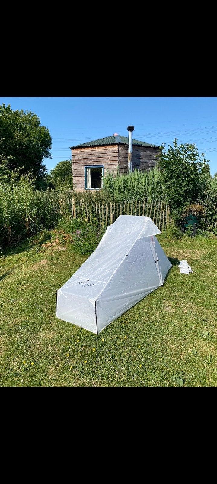 Decathlon MT900 Tarptent 1-persoons met footprint, Ophalen of Verzenden, Zo goed als nieuw, Tot en met 2