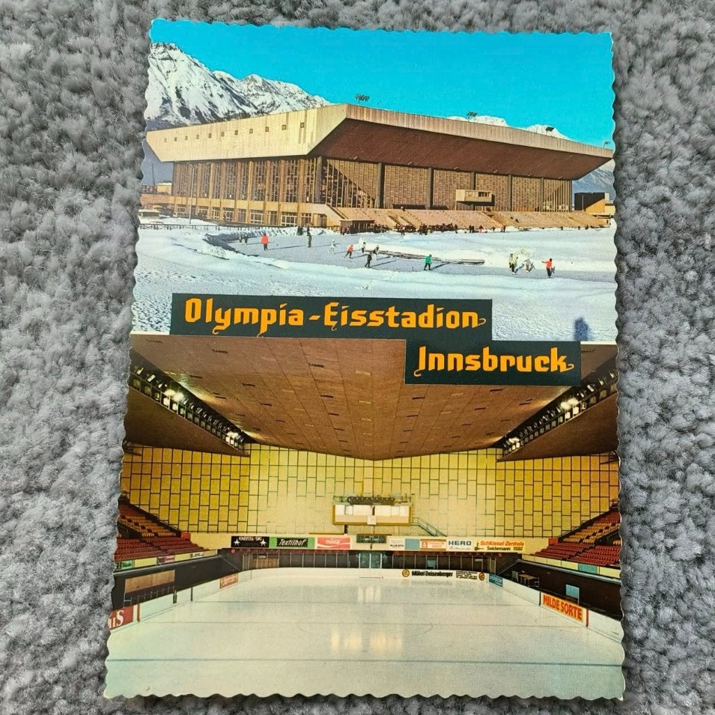 Kaart Innsbruck Olympia-Eisstadion (51), Verzamelen, Ophalen of Verzenden, 1960 tot 1980, Ongelopen, Oostenrijk