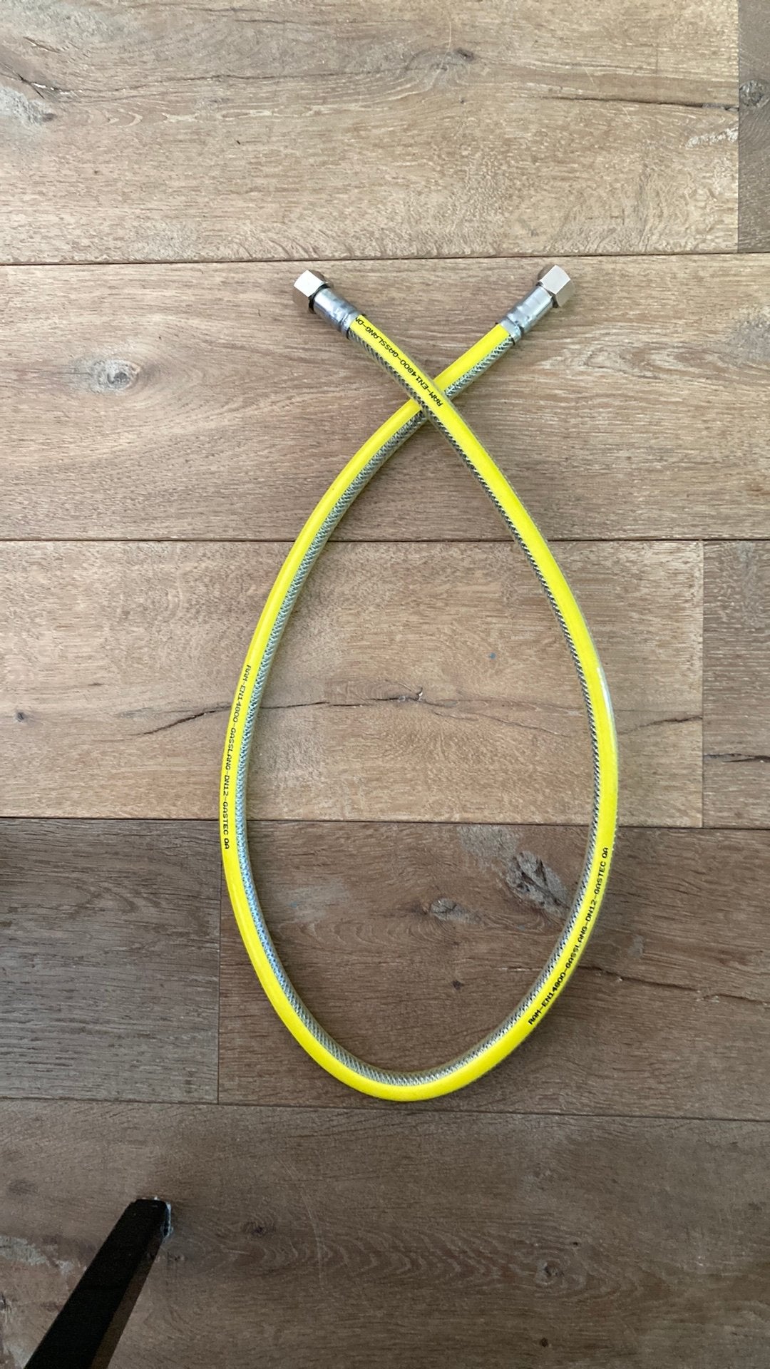 Gasslang voor gaskookplaat / fornuis. 1.50m lang, Witgoed en Apparatuur, Ophalen of Verzenden, Zo goed als nieuw