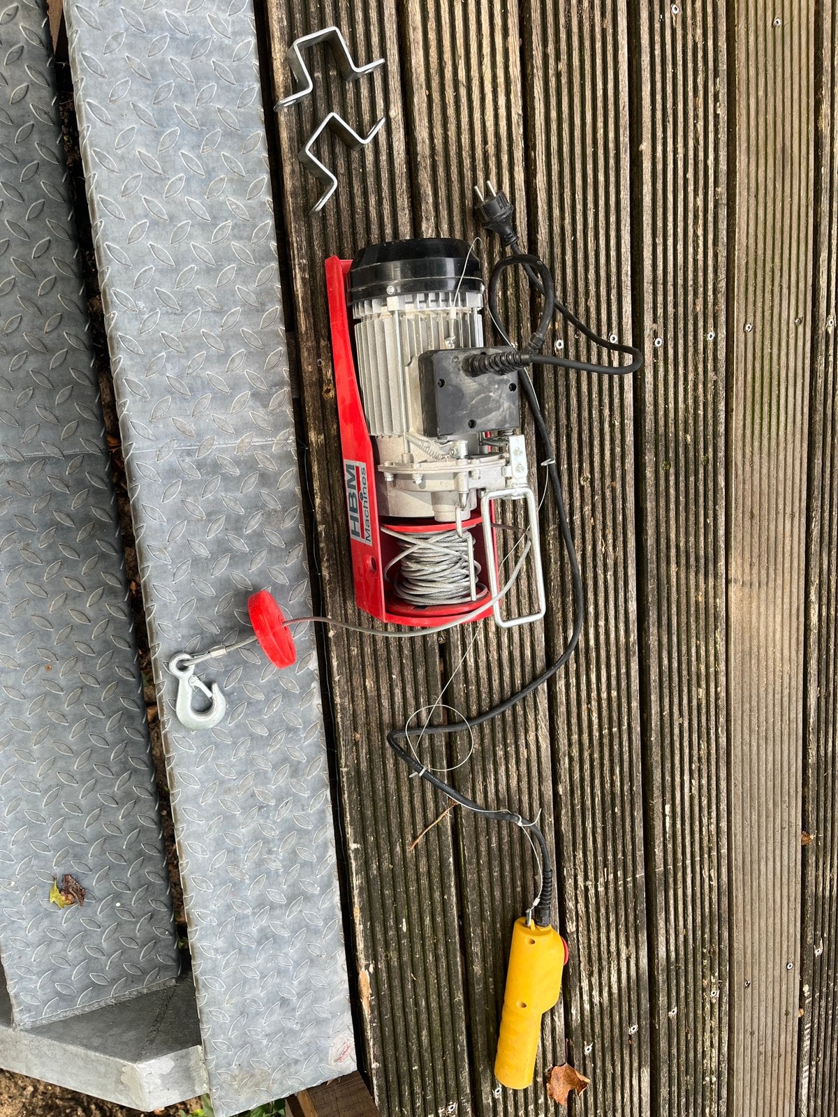 HBM elektrische takel 600 kg, Ophalen of Verzenden, Zo goed als nieuw, Elektrisch
