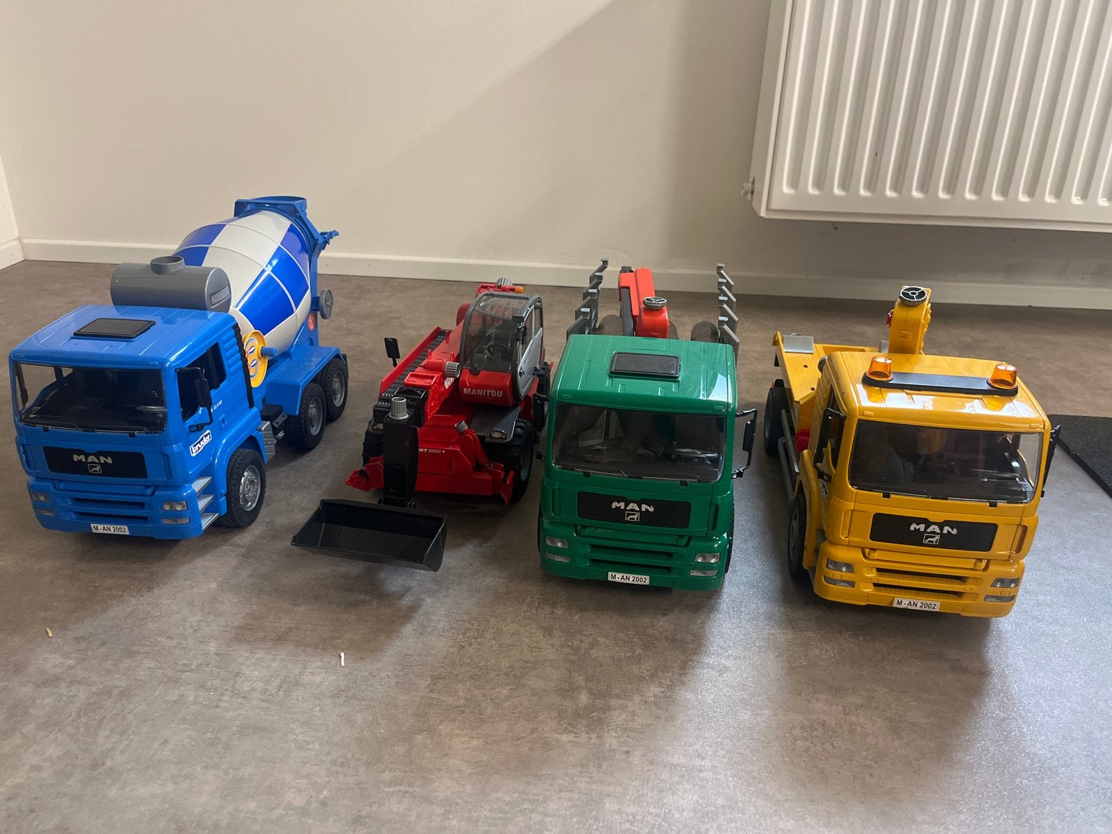 Bruder speelgoedvoertuigen - set van 4, Ophalen, Gebruikt