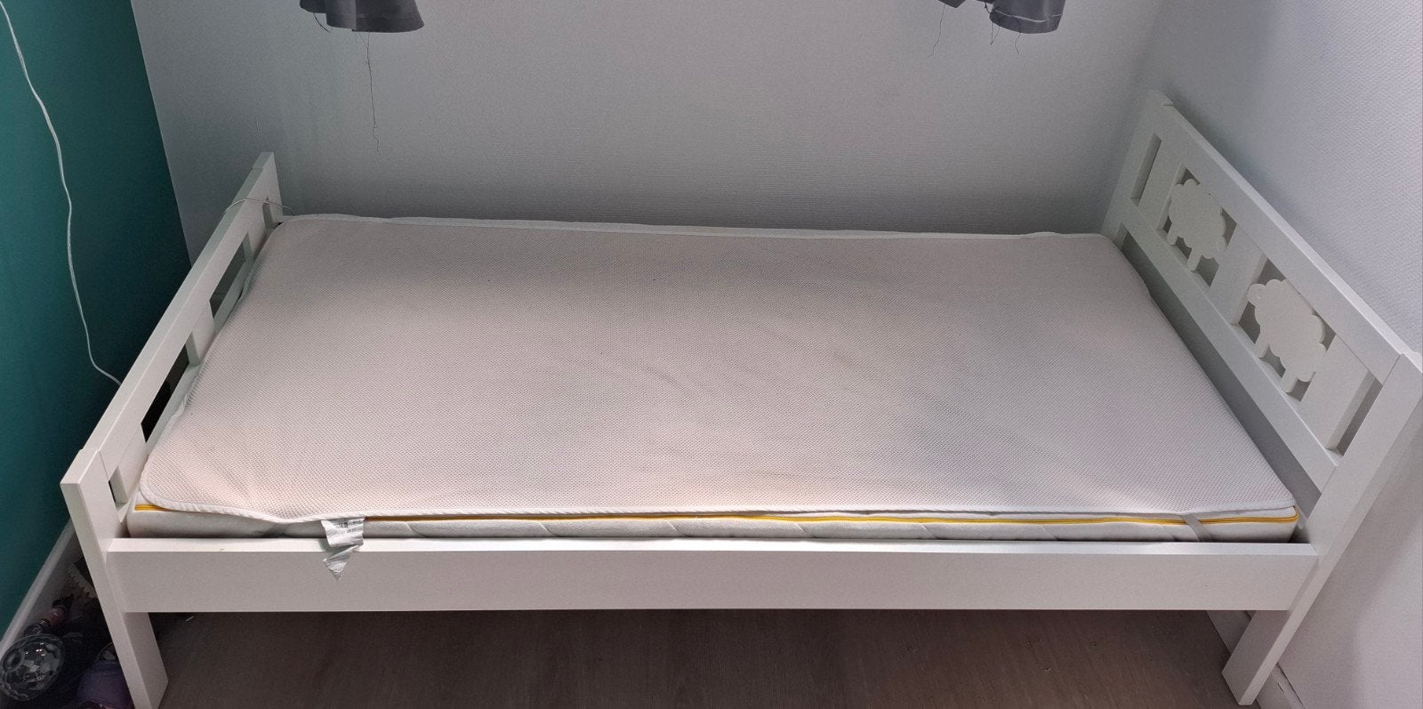 IKEA peuterbed Kritter, Ophalen, 70 tot 85 cm, 140 tot 160 cm, Zo goed als nieuw