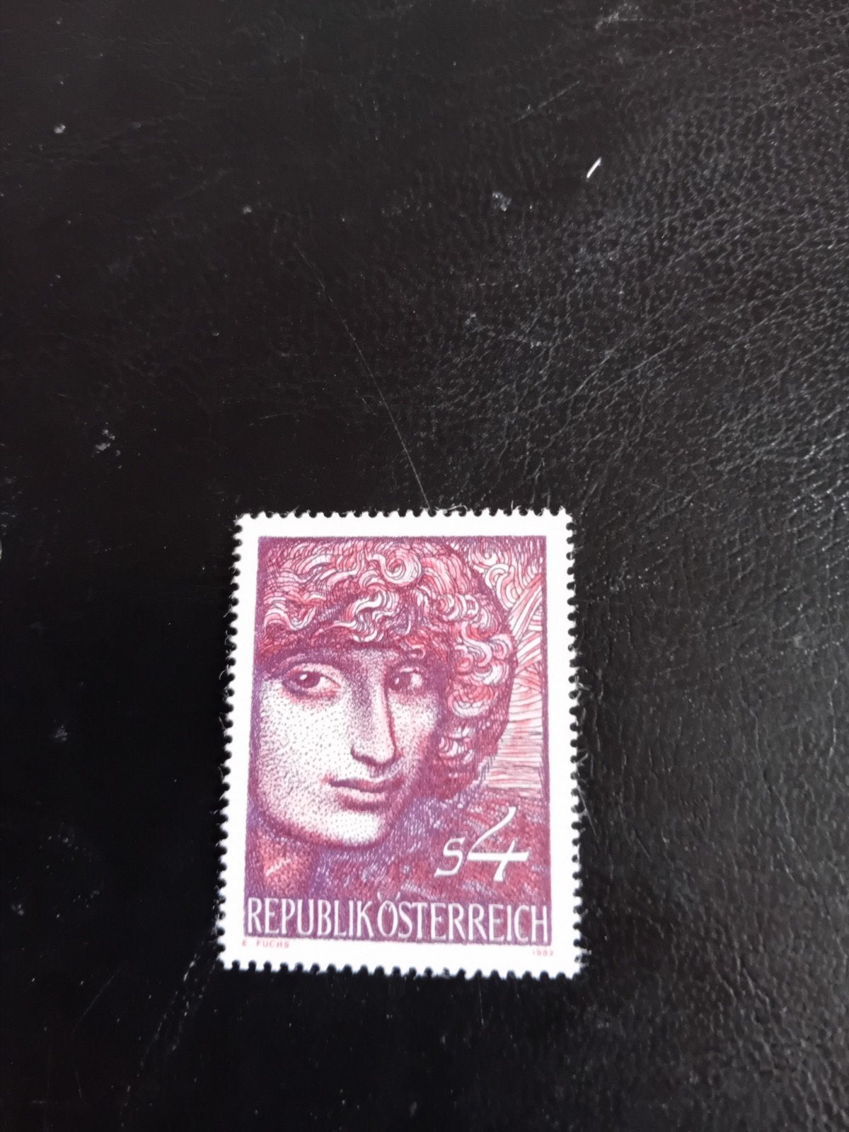 Oostenrijkse postzegel 1982 - Ernst Fuchs, Verzenden, Gestempeld