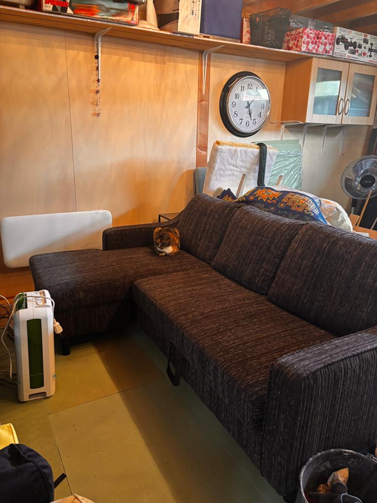 Slaapbank loungebank ligopp.190x165cm  GRATIS, Ophalen, Gebruikt