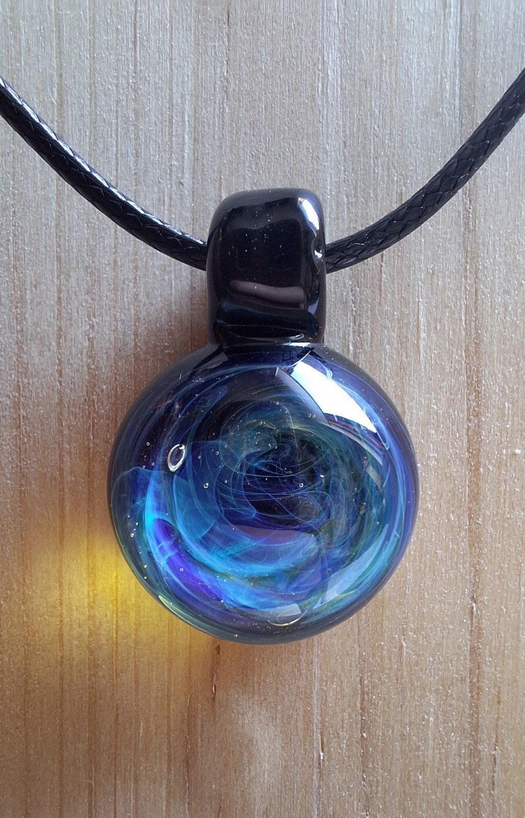handgemaakte lampwork glas hanger, Nieuw, Overige materialen, Met hanger, Verzenden