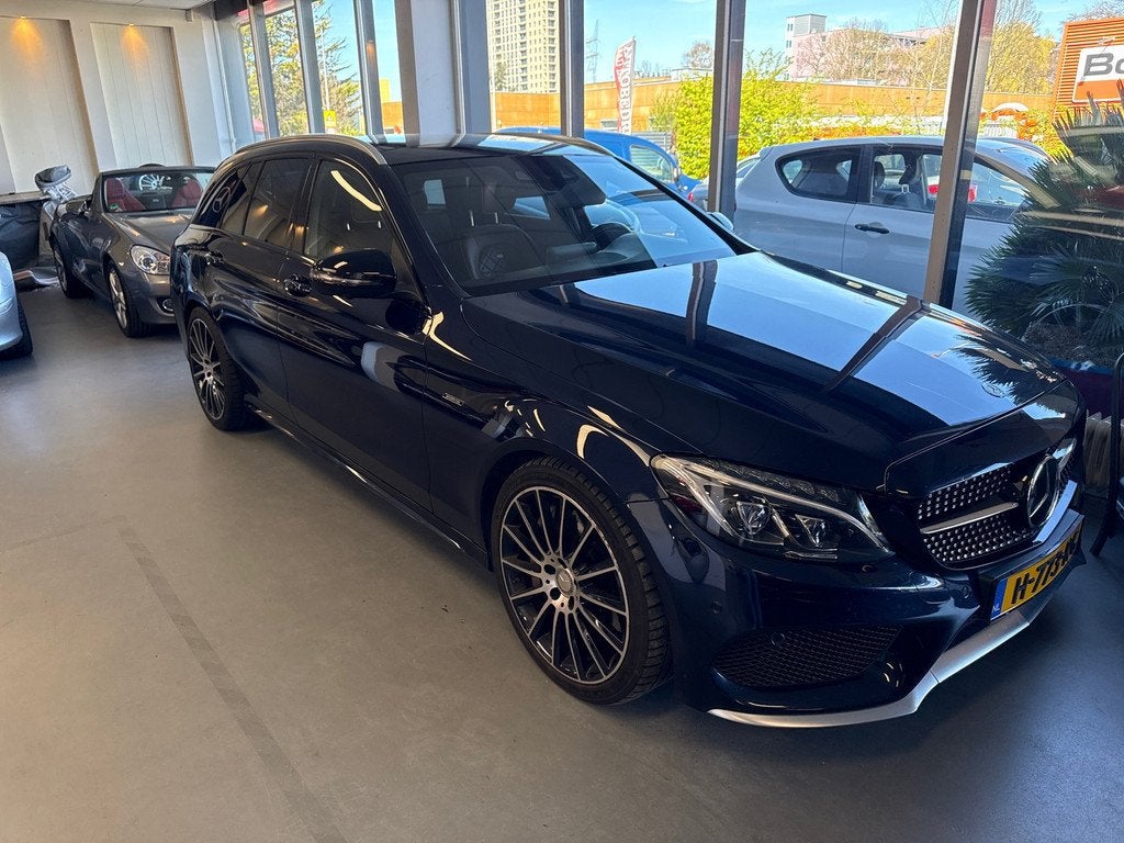 Mercedes-Benz C-klasse Estate 43 AMG 4MATIC, Auto's, Euro 6, Automatische klimaatregeling, 367 pk, Blauw