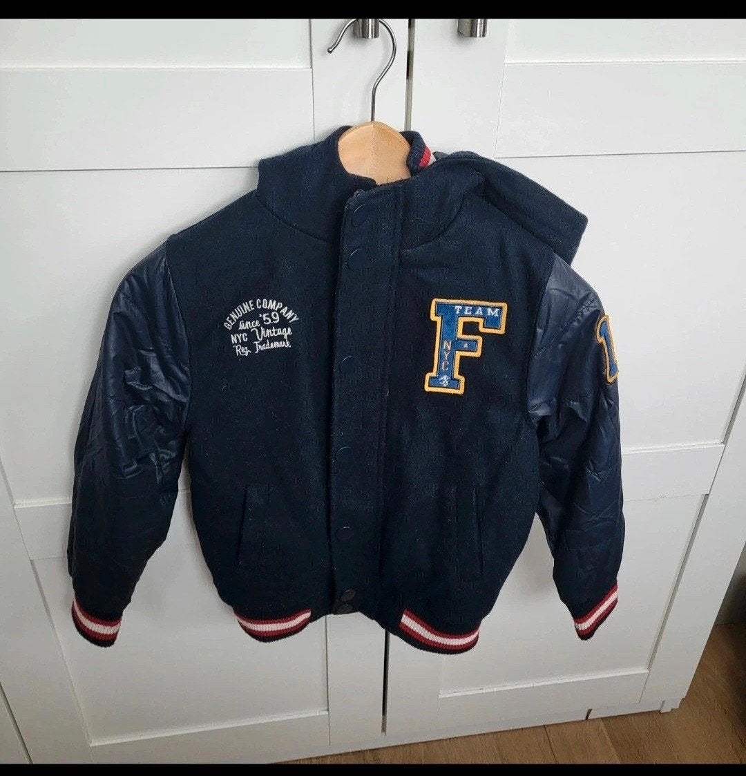 Stoere varsity jas voor jongens - NYC Vintage look, Ophalen of Verzenden, Gebruikt, Genuine Company, Jongen