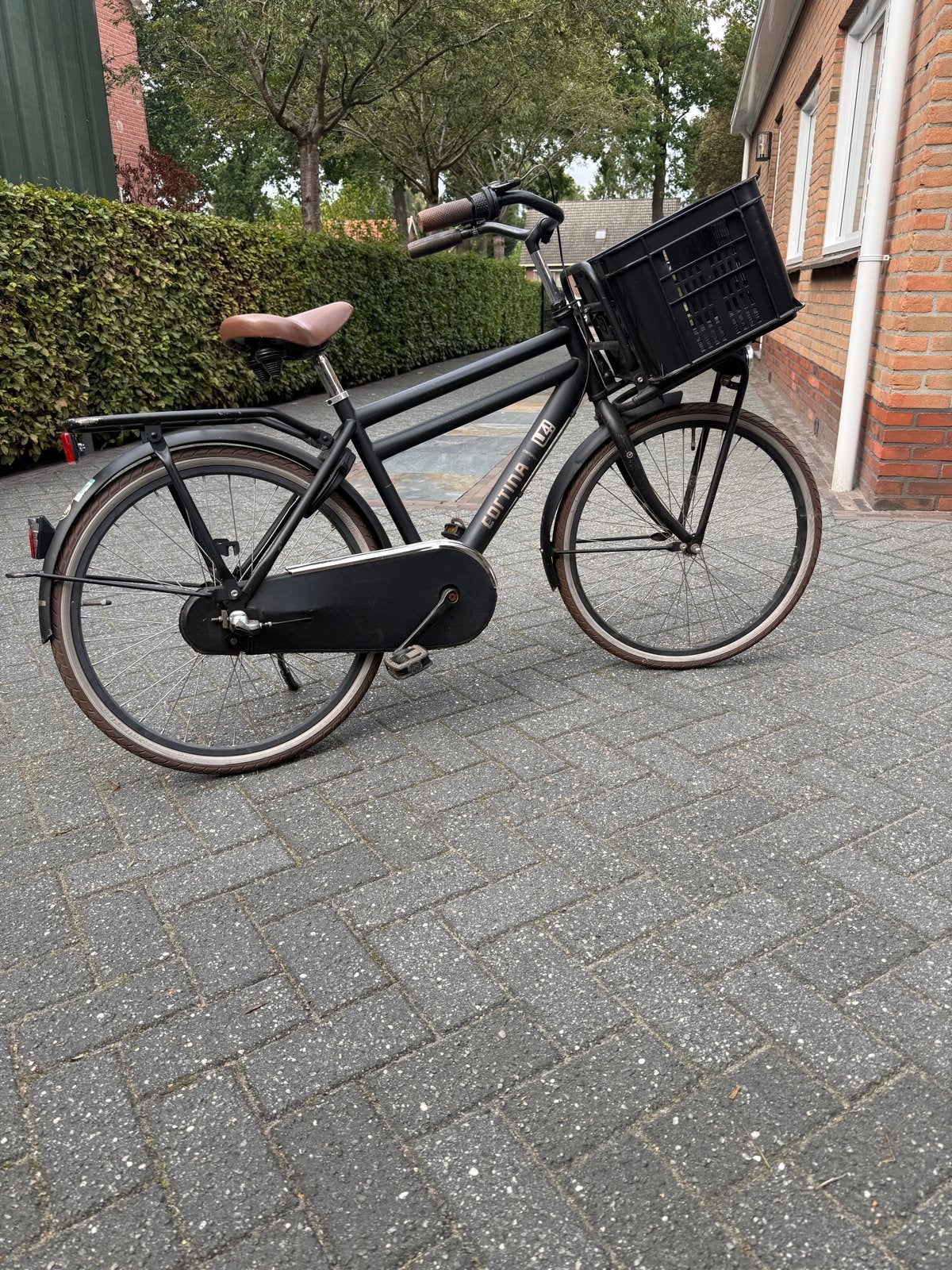 Cortina U4 Transportfiets 24 inch - Zwart, Ophalen, Gebruikt, Terugtraprem, 20 inch of meer