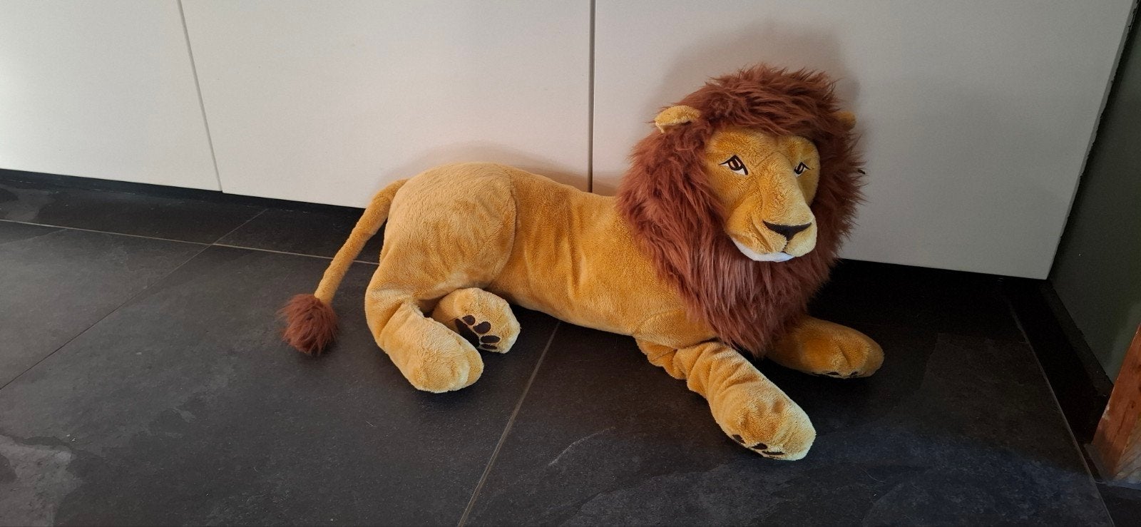 ikea leeuw djungelskog xl 70 cm groot van bil tot kop, Ophalen of Verzenden, Zo goed als nieuw, Overige typen